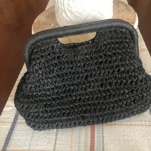 Abercrombie and Fitch Straw Clutch Bag